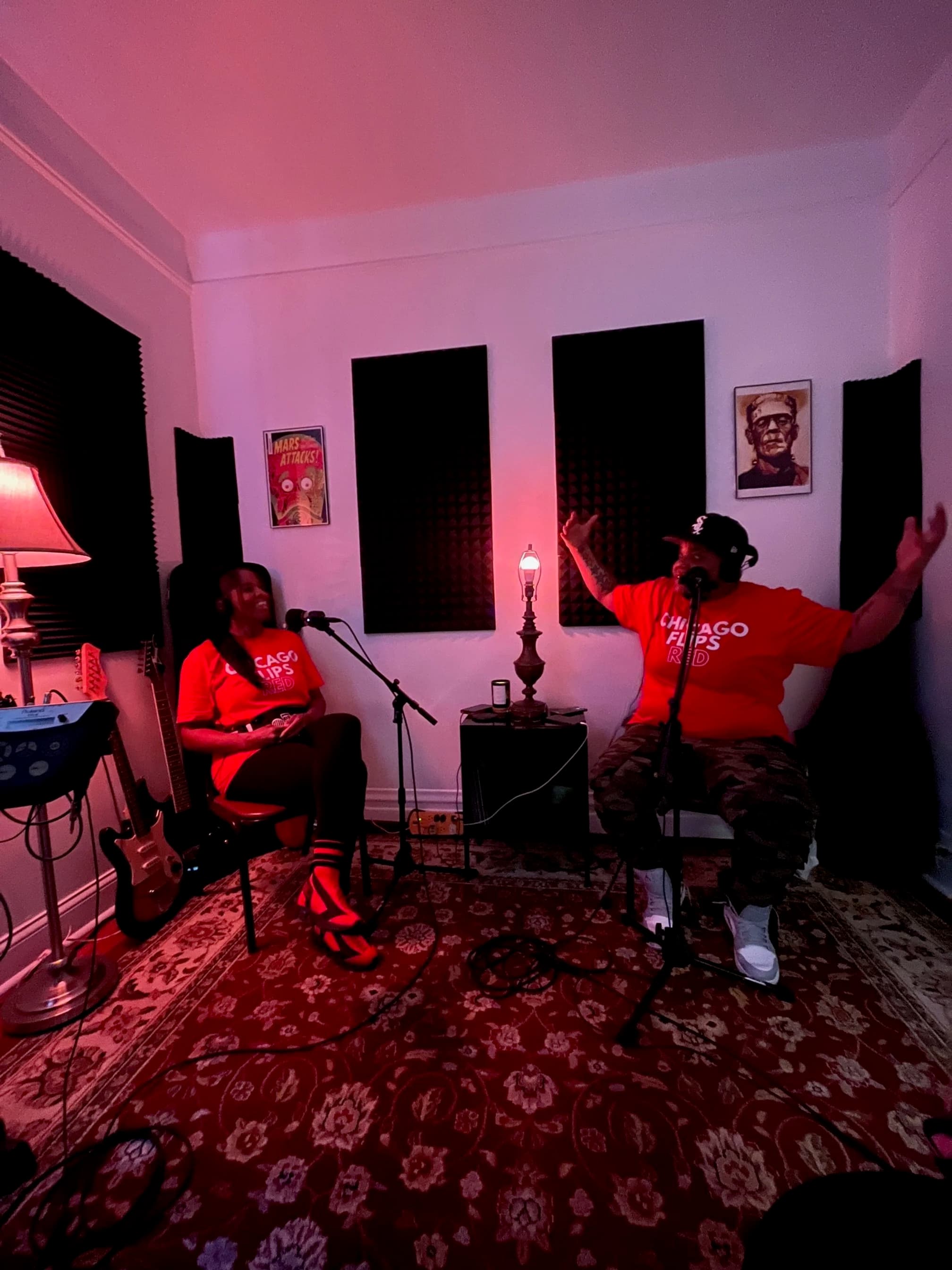 Chicago Flips Red podcast recording